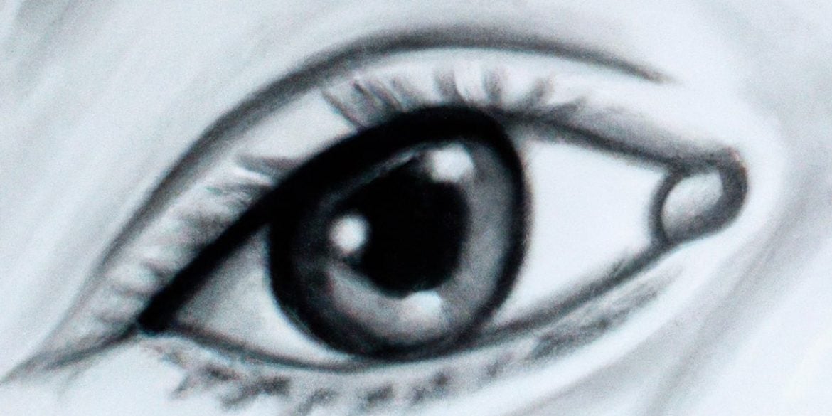 This is a drawing of an eye
