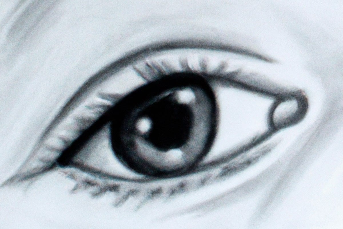 This is a drawing of an eye