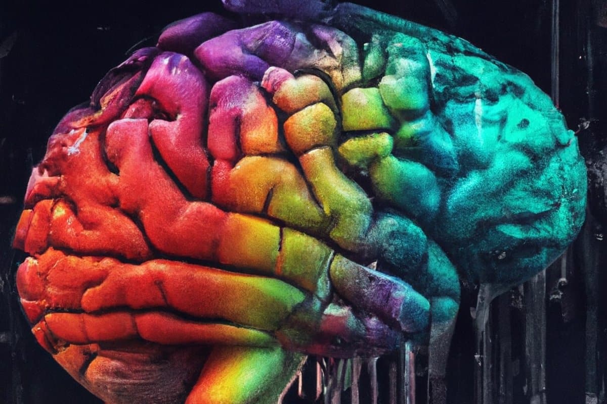 This shows a colorful brain