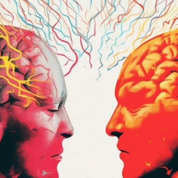 This shows two heads.