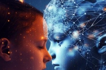 This shows a person and a robot.