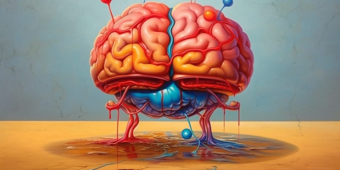 This shows a brain.