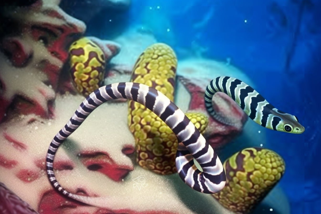 Seeschlangen haben durch seltene genetische Evolution das Farbsehen wiederhergestellt