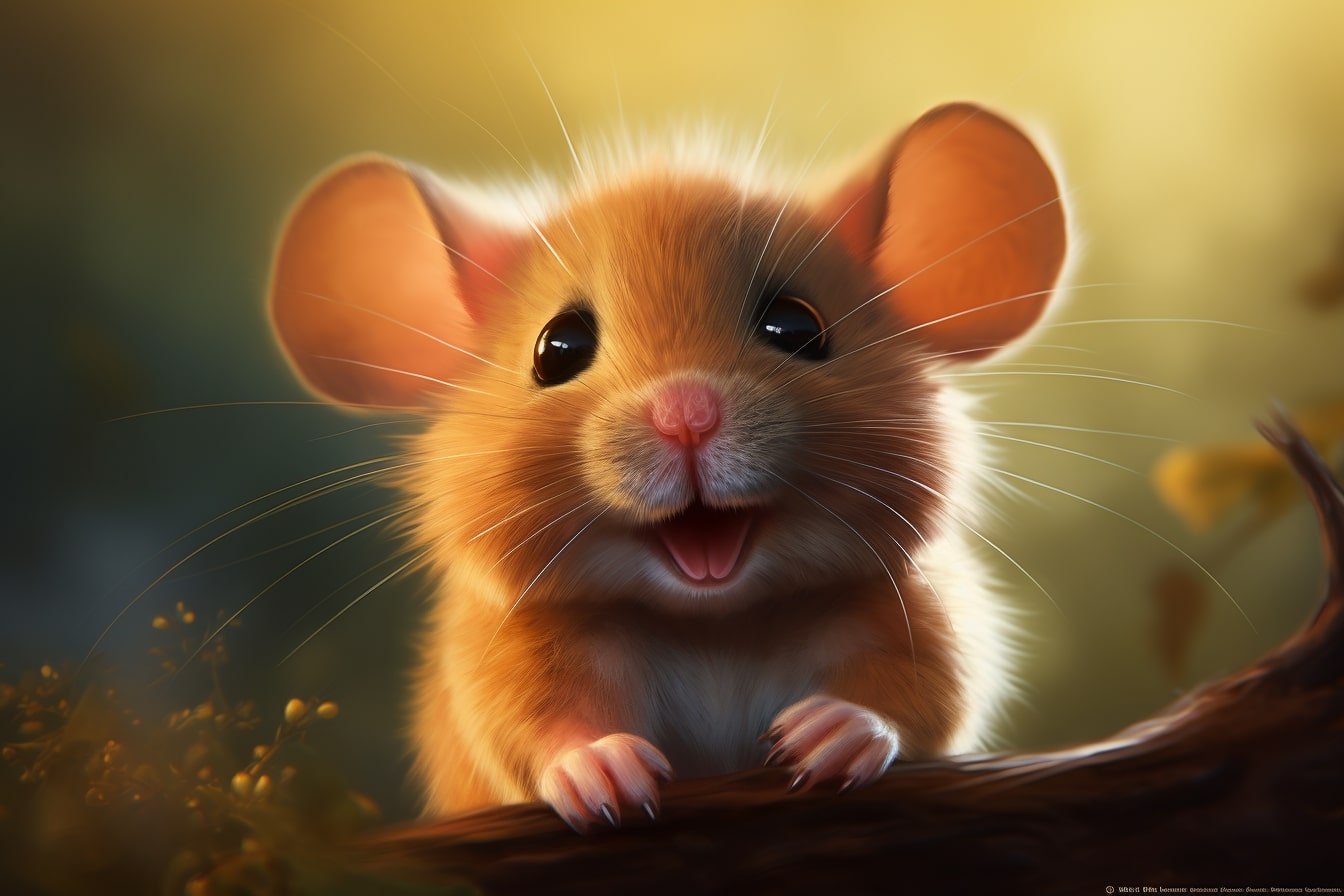 This shows a cute cartoon mouse.
