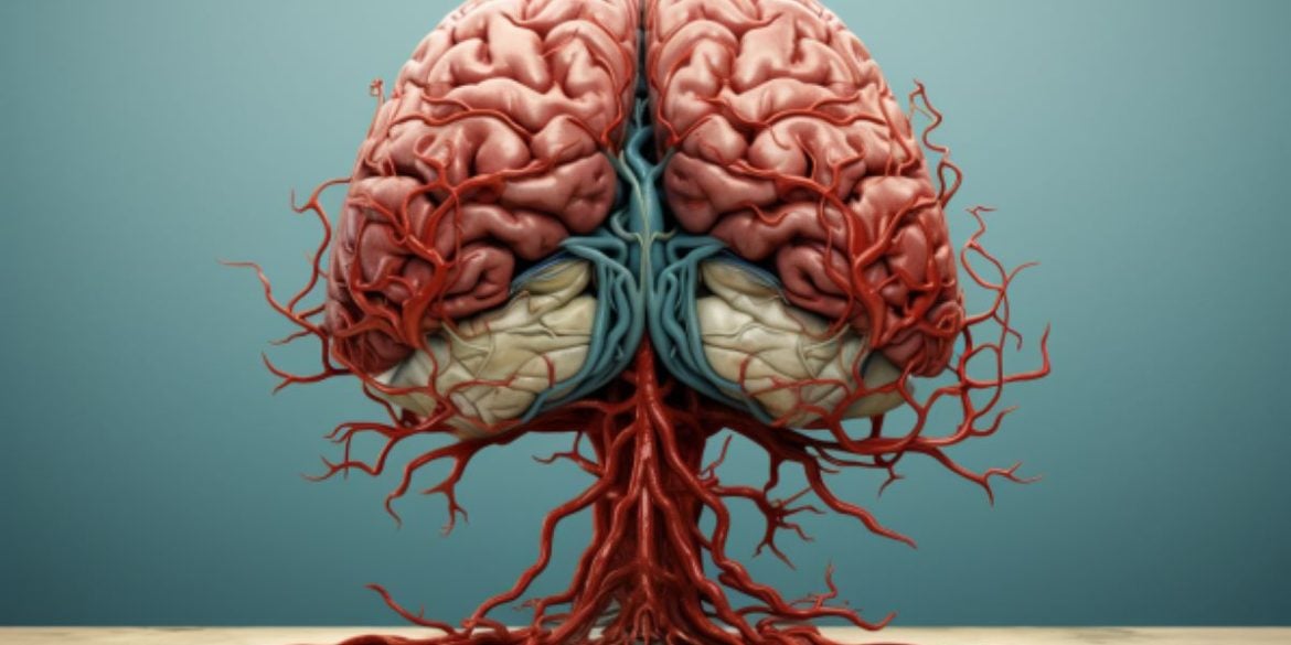 This shows a brain.