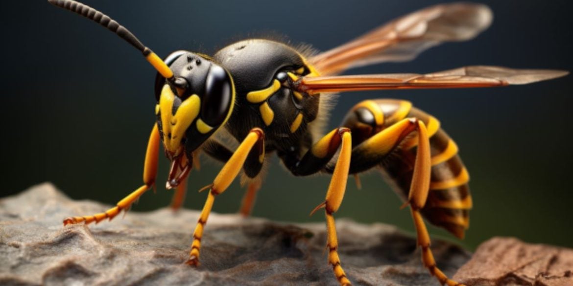 This shows a wasp.