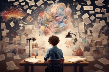 This shows a person writing.