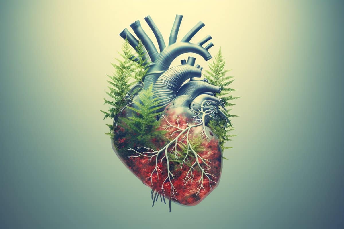This shows a heart and leaves.