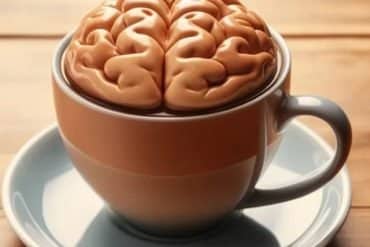 This shows a cup of coffee and a brain.