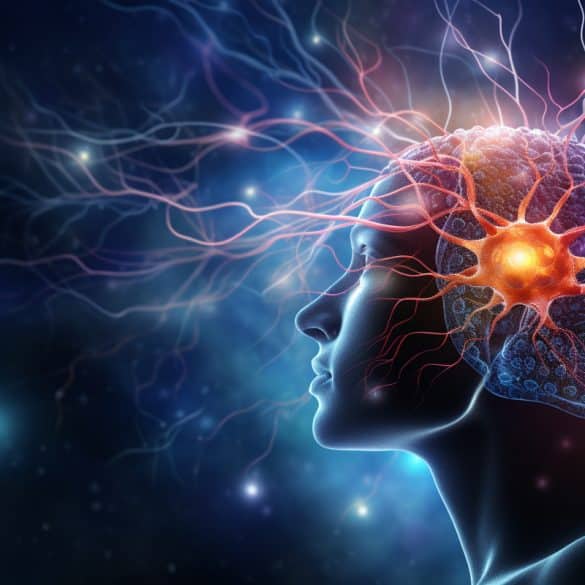 This shows a head and neurons.