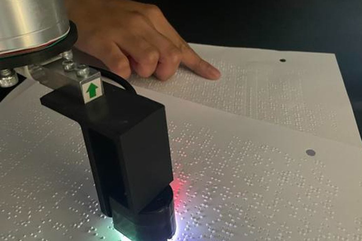 AI-Powered Robot Reads Braille Twice as Fast as Humans