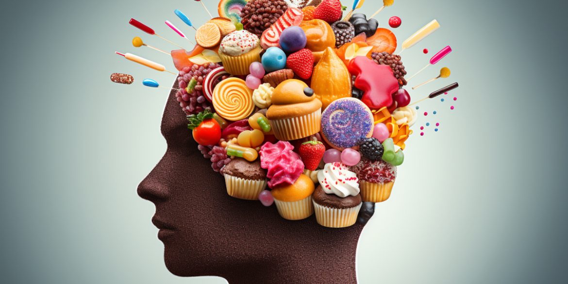 This shows a head made of candy.