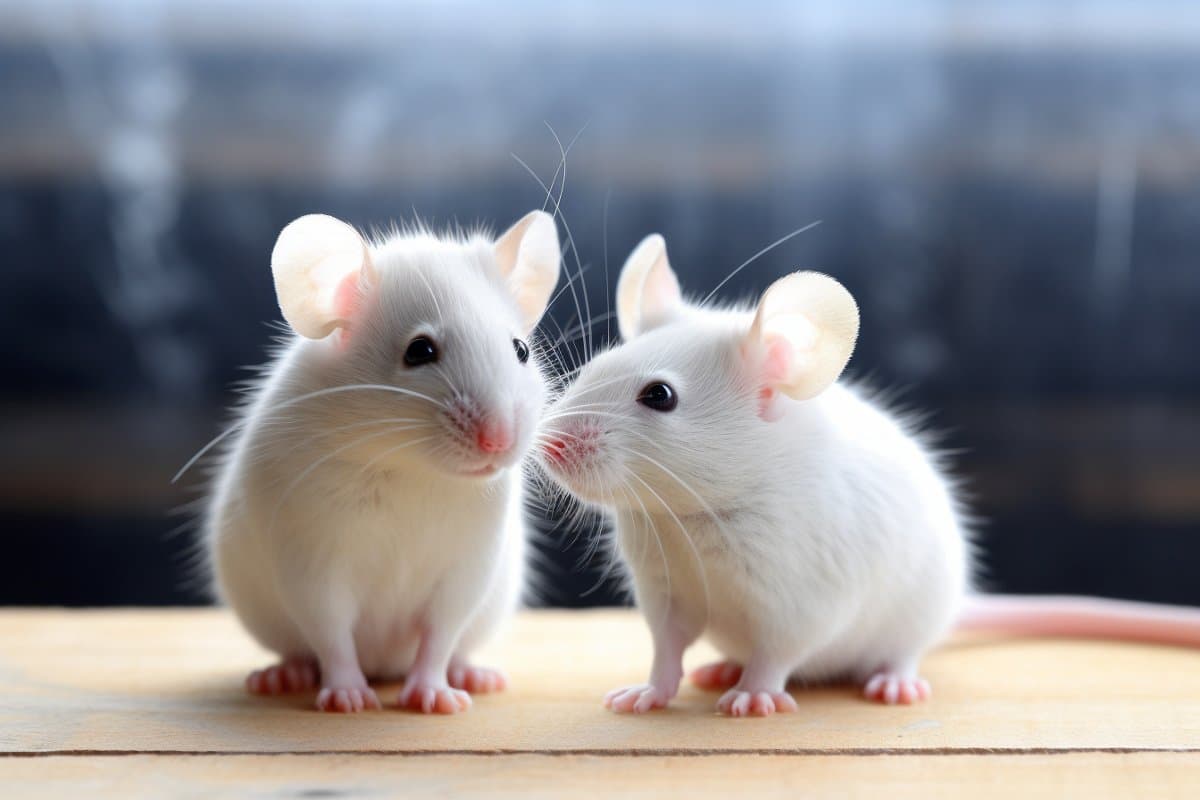 This shows two mice.