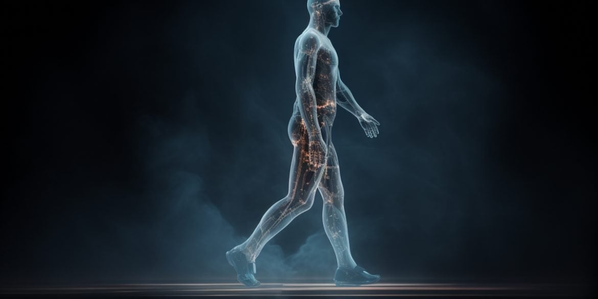 This shows a person walking.
