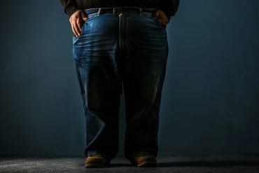This shows an overweight person.