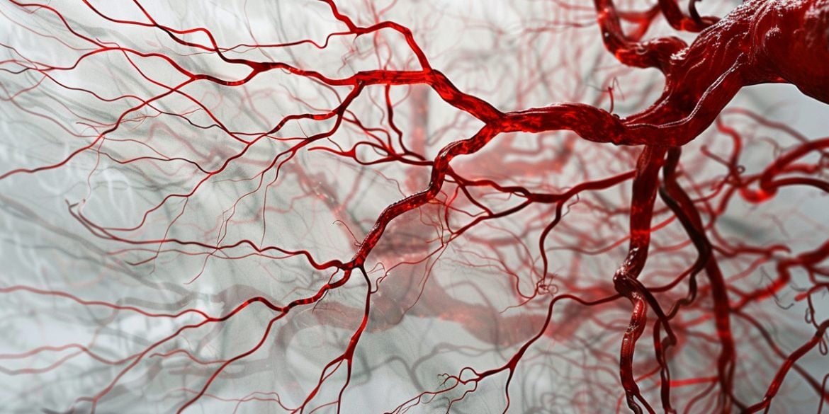 This shows blood vessels.