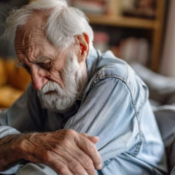 This shows an older man.