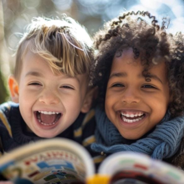 This shows two kids.