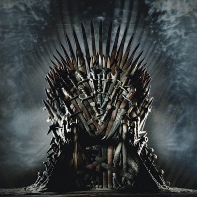 This shows the Iron throne.