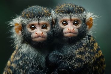 This shows two marmosets.