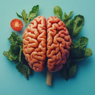 This shows a brain and veggies.