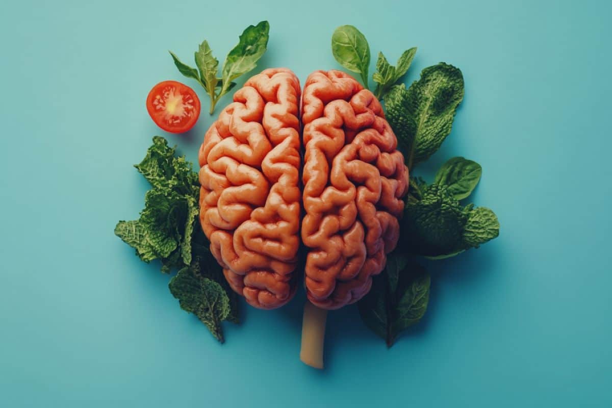 This shows a brain and veggies.