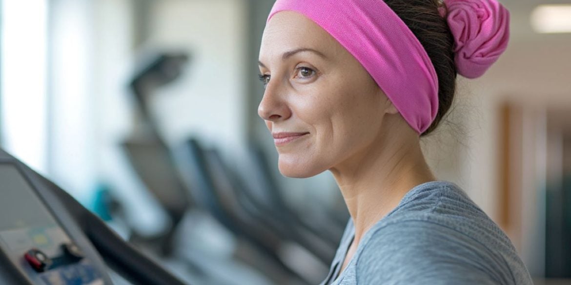 This shows a woman exercising.