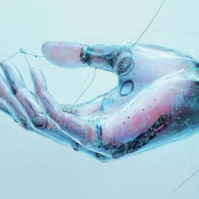 This shows a prosthetic hand.