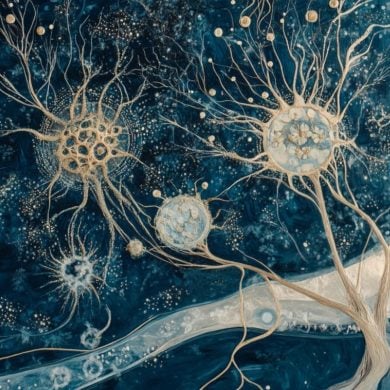 This shows drawings of neurons.