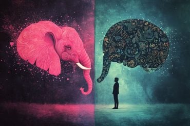 This shows a pink elephant and a brain.