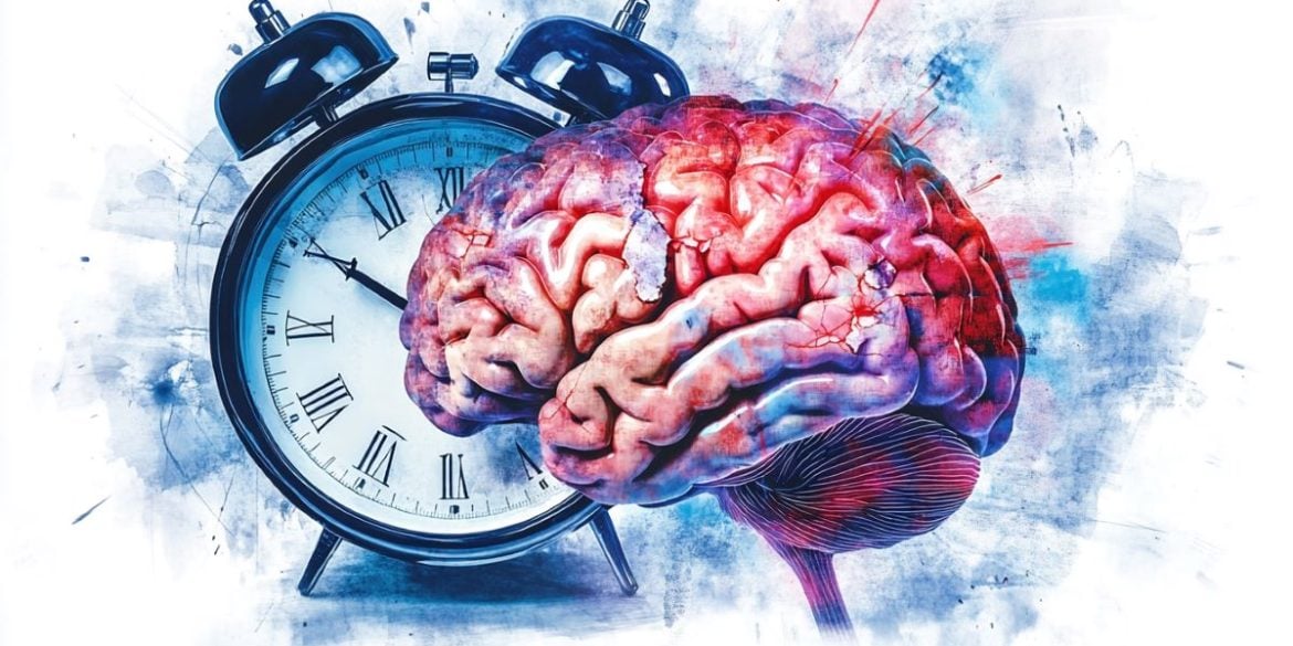 This shows a brain and a clock.