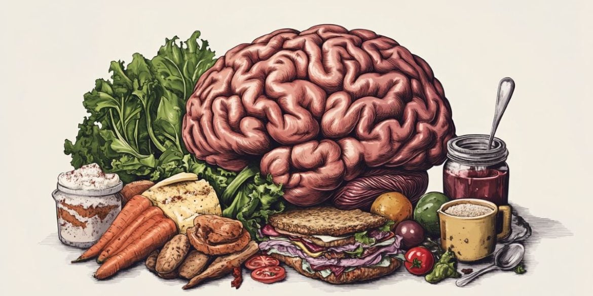 This shows a brain and food.