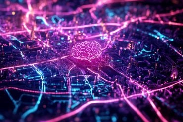 This shows London streets and a brain.