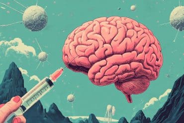 This shows a brain and a syringe.