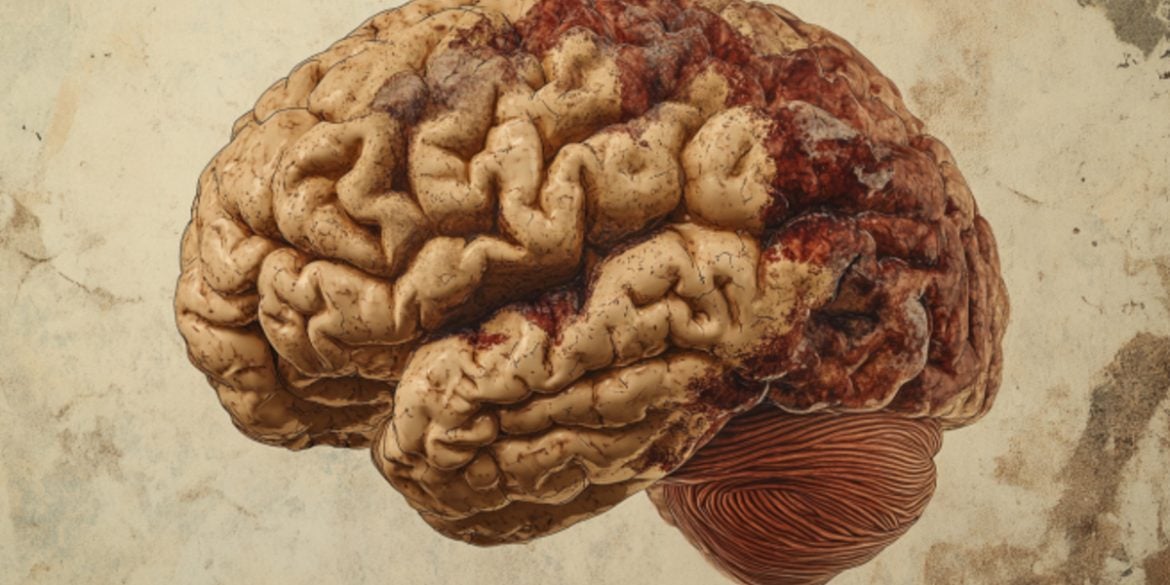 This shows a brain.