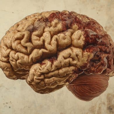 This shows a brain.