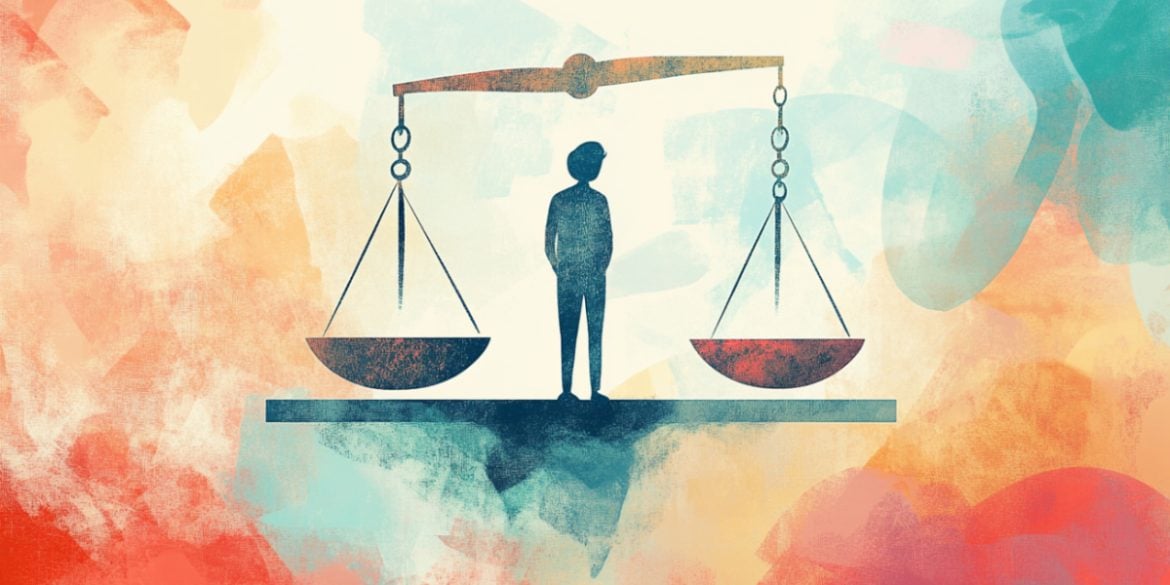 This shows a person and a scale.
