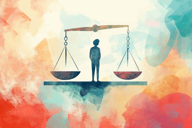 This shows a person and a scale.