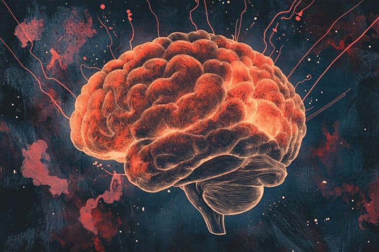 This shows a brain.