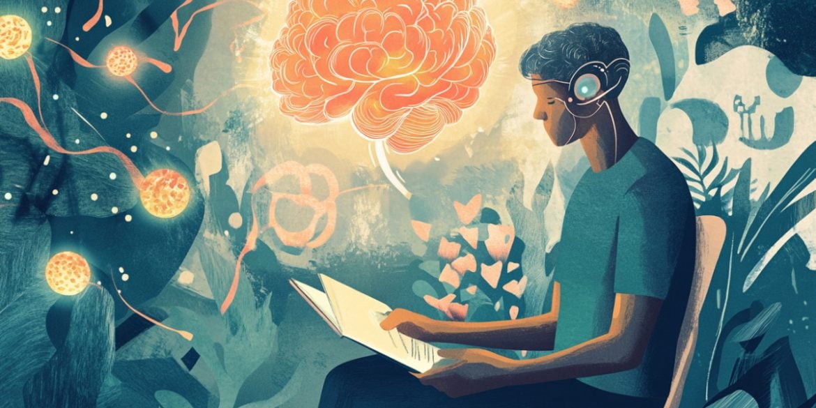 This shows a person and a brain.