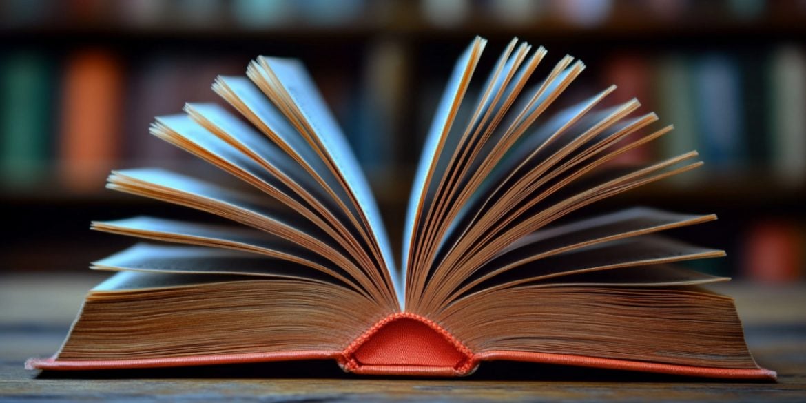 This shows an open book.