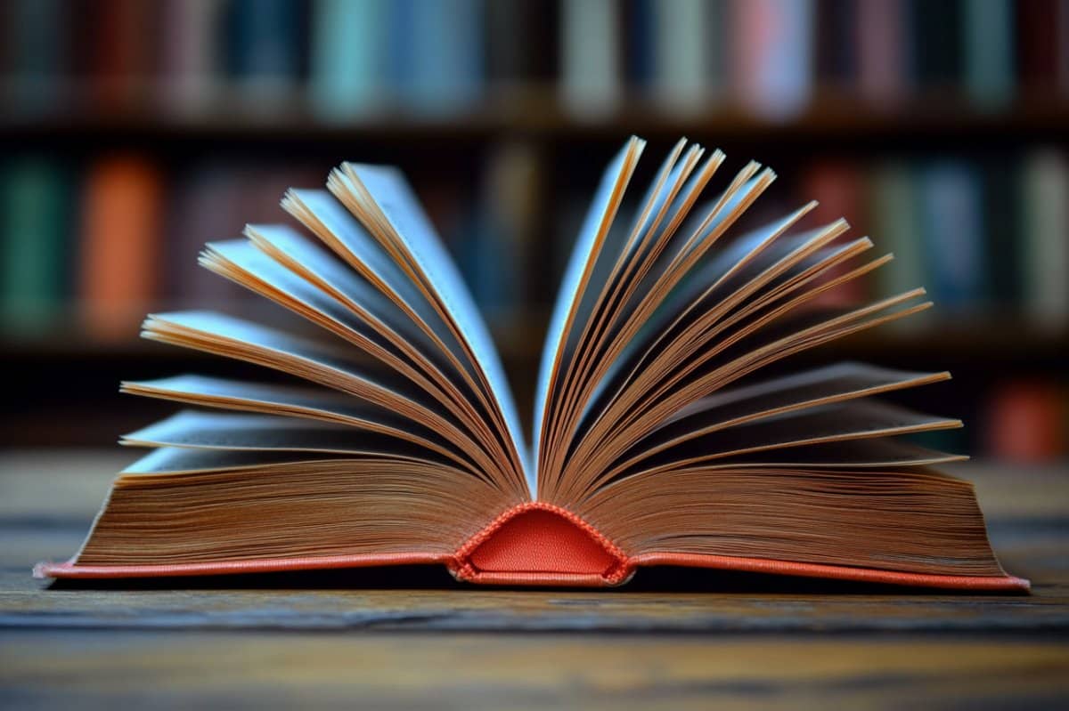 This shows an open book.