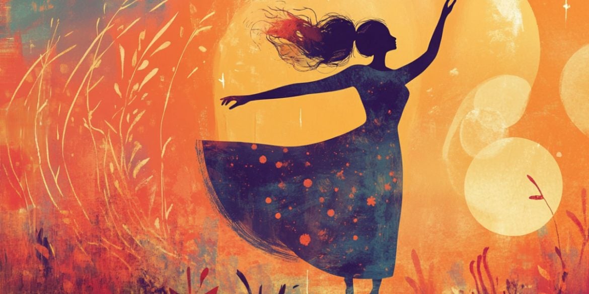 This shows a woman dancing.