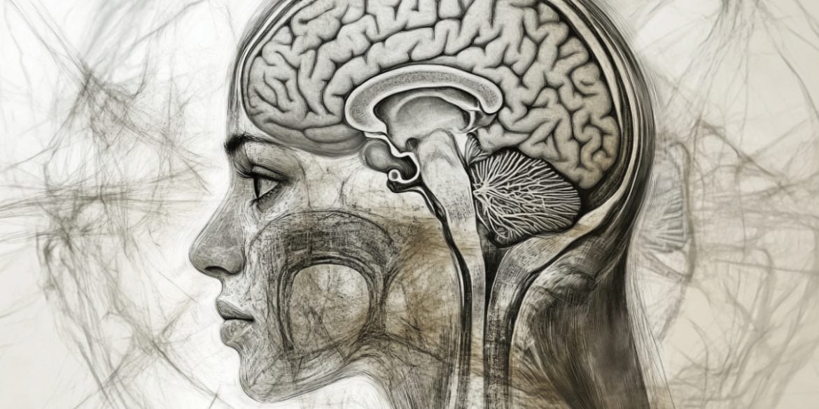 This shows a brain.