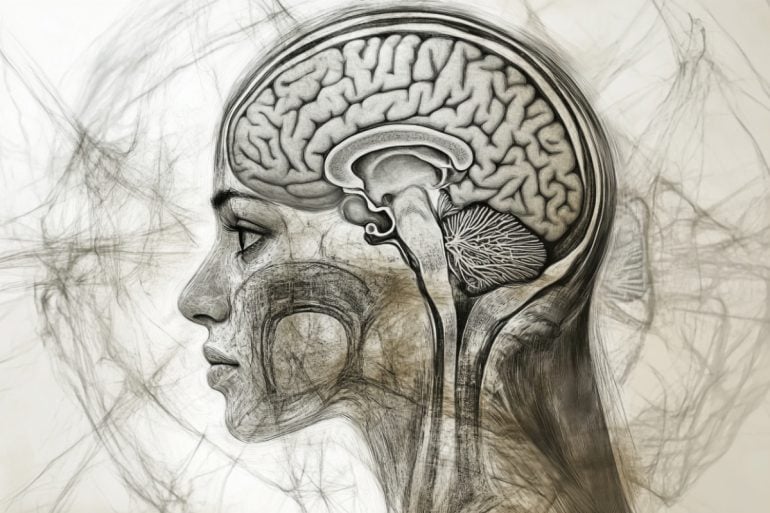 This shows a brain.