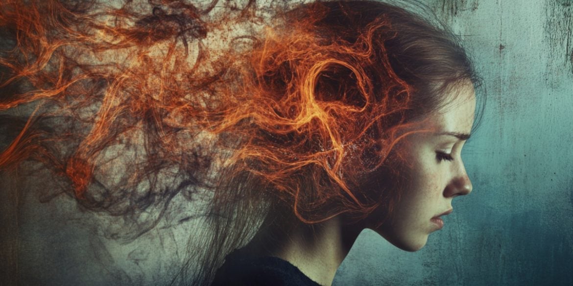 This shows a woman's head.
