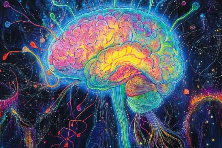This shows a brain.