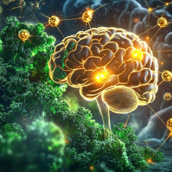 This shows a brain and kale.