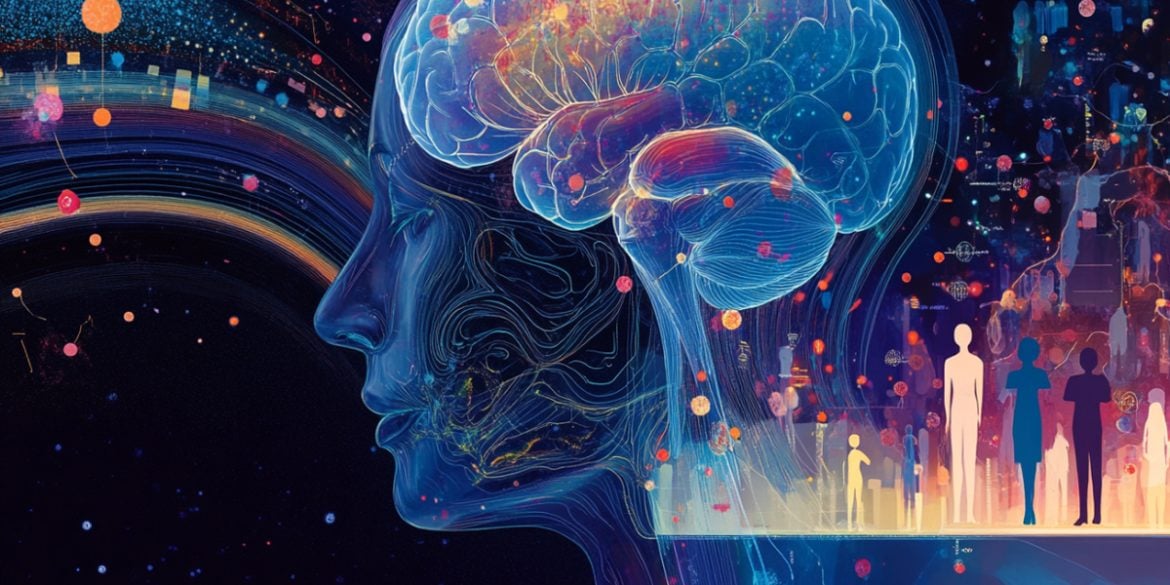 This shows a blue brain.