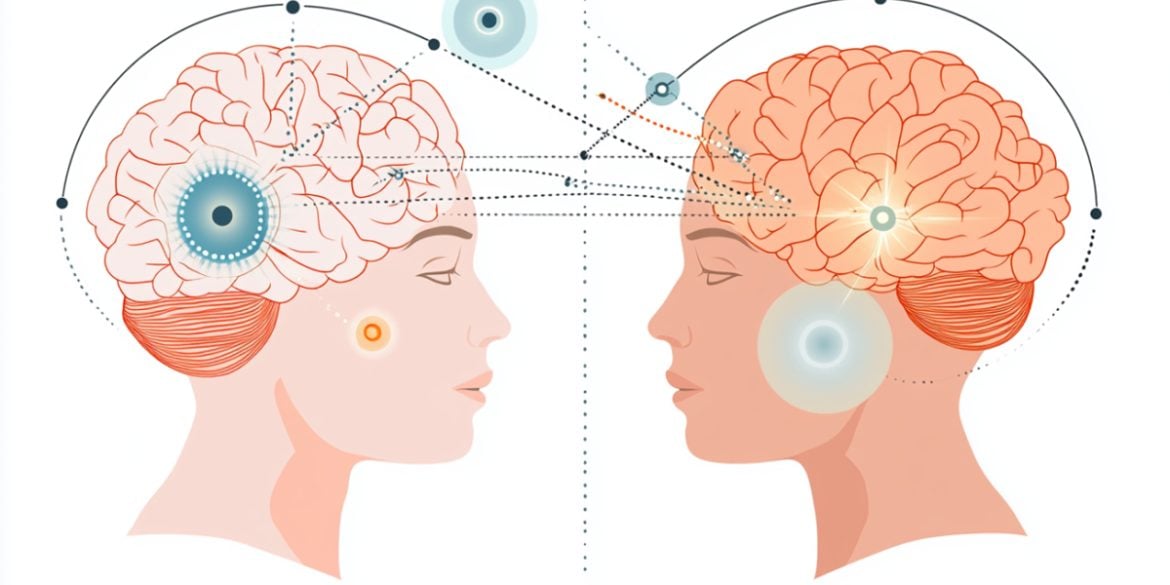 This shows two brains.